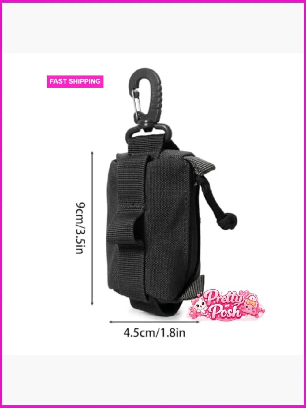 Tactical Compact Pouch with MOLLE System, 1000D Oxford Cloth